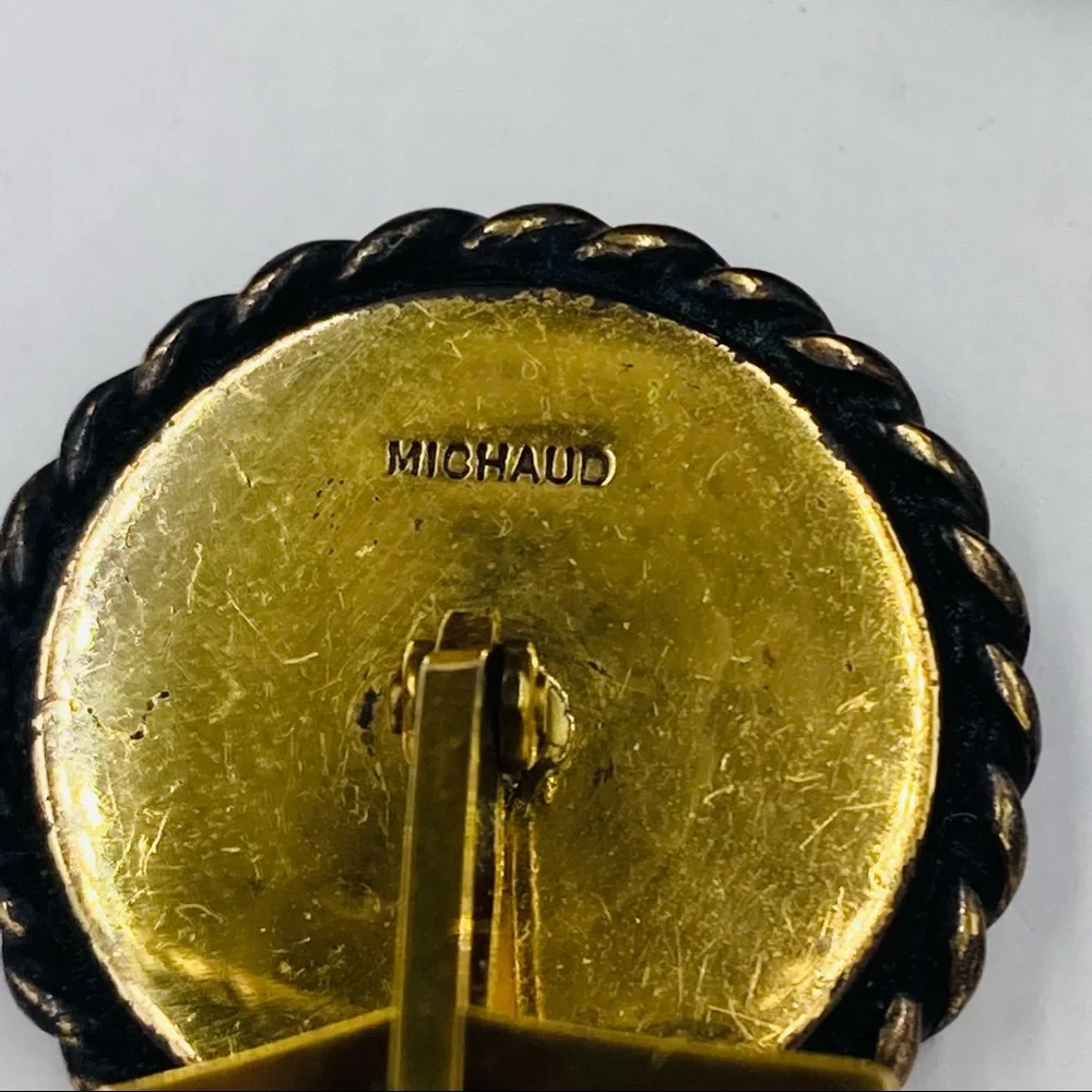 Vintage Michaud 1950’s Clock Face Cuff Links